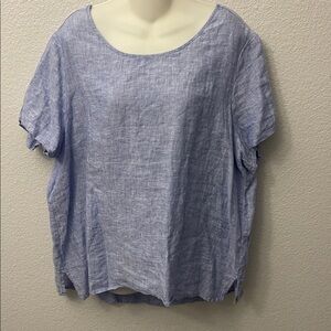 Tahari  Linen Shirt Size 1x